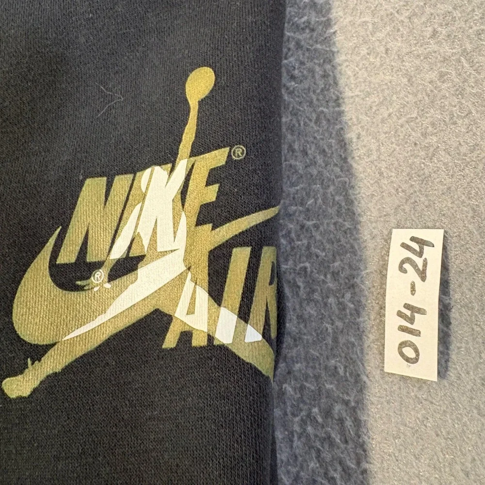 Jordan Full Zip Hoodie Mens Large Black Olive Green Nike Air Jumpman CK2223-011